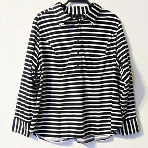 Lane Bryant Striped‎ Button Down Top